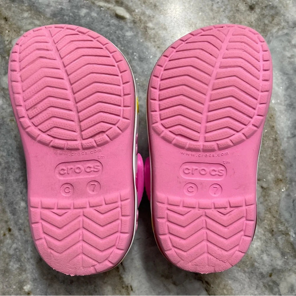 Disney x Classic Clog Kids 'Fun Lab Mickey Lights - Pink Lemonade' size 7 - Picture 8 of 9